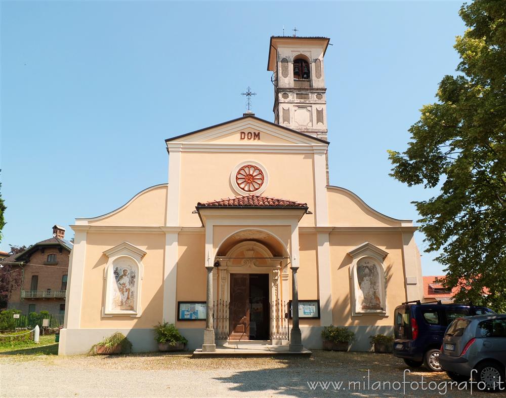 Muzzano (Biella, Italy) - Facade of the Church of Sant'Eusebio